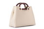 Lucky Bees 1289 Bolso Crema Cuero Polivinilo Elegante y Sofisticado para Mujer